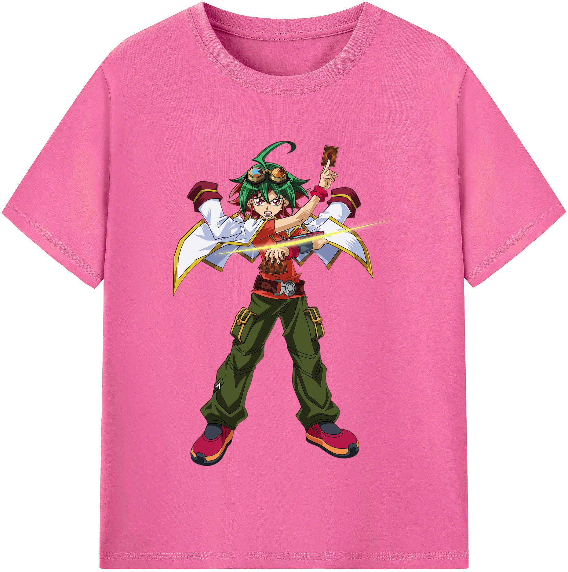 （画像用） 遊☆戯☆王 Yu-Gi-Oh! レディースカジュアルプリントTシャツ（綿100％）
